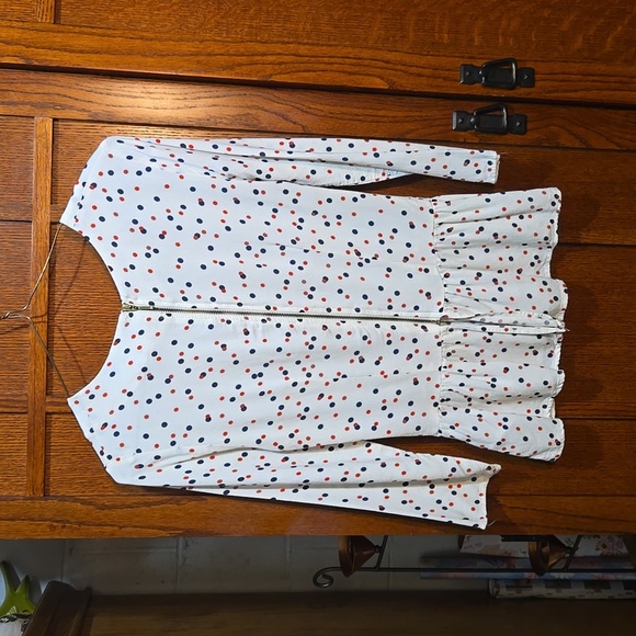 Size 2 Red, White and Blue Peplum Top by H&M - Picture 5 of 6